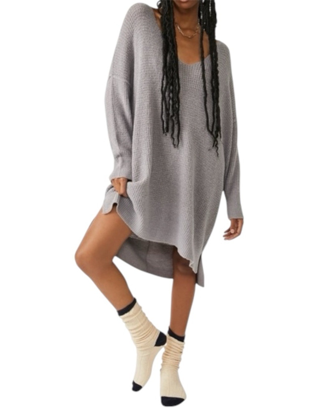 Intimately Free People Cozy Pullover Dress Size M/L Grey